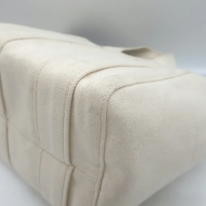 Clare V. Le Petit Box Tote Natural Canvas Small Bag