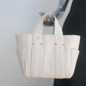 Clare V. Le Petit Box Tote Natural Canvas Small Bag