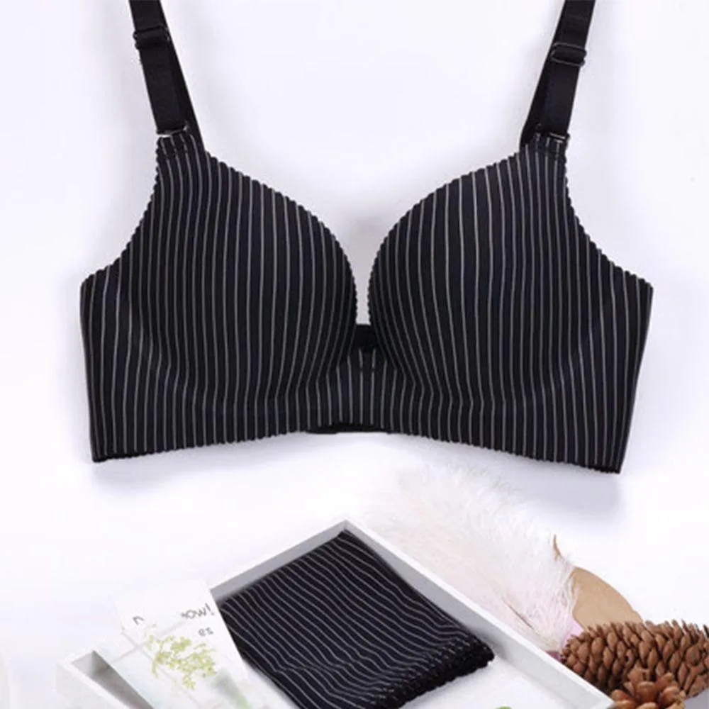 Classic Fashion Bra Panty Set - Double Padded Non Wired Seamless Bra - T-shirt Bra