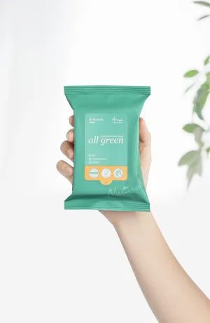Clean & Safe All Green Feminine Wipes - 20 Wipes