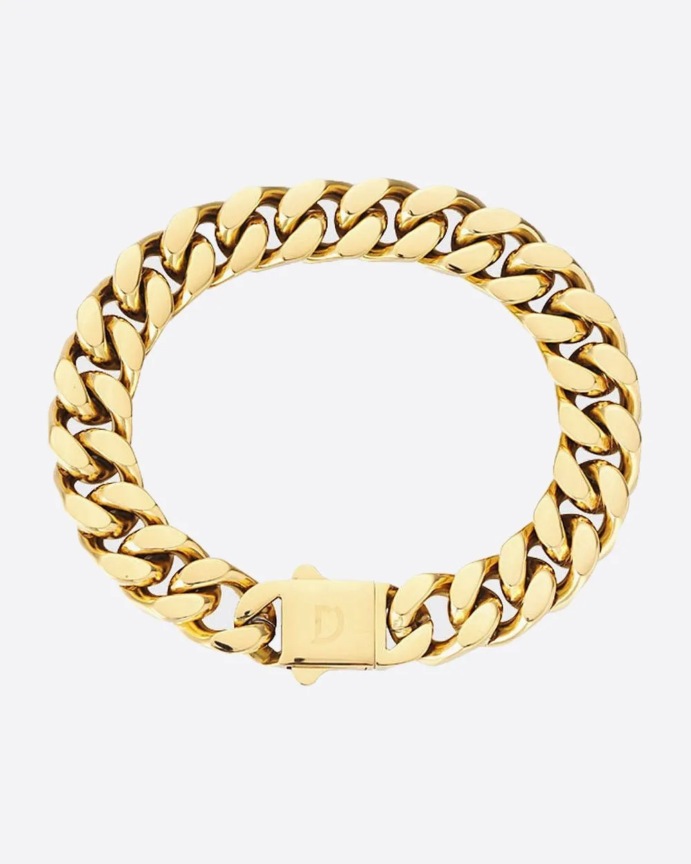 CLEAN BOXED CUBANA BRACELET. - 11MM GOLD