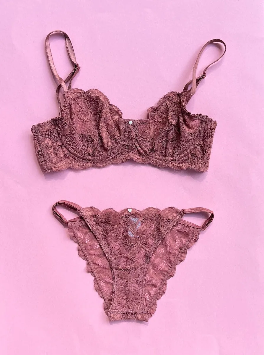 Clo: Fortuna Lace Demi Underwire Bra - 38C