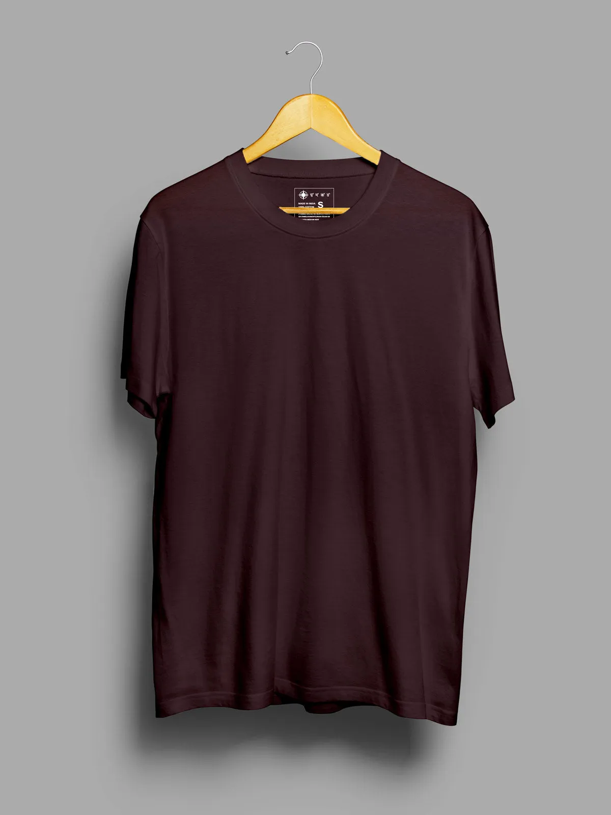 Coffee Brown | Plain T shirt