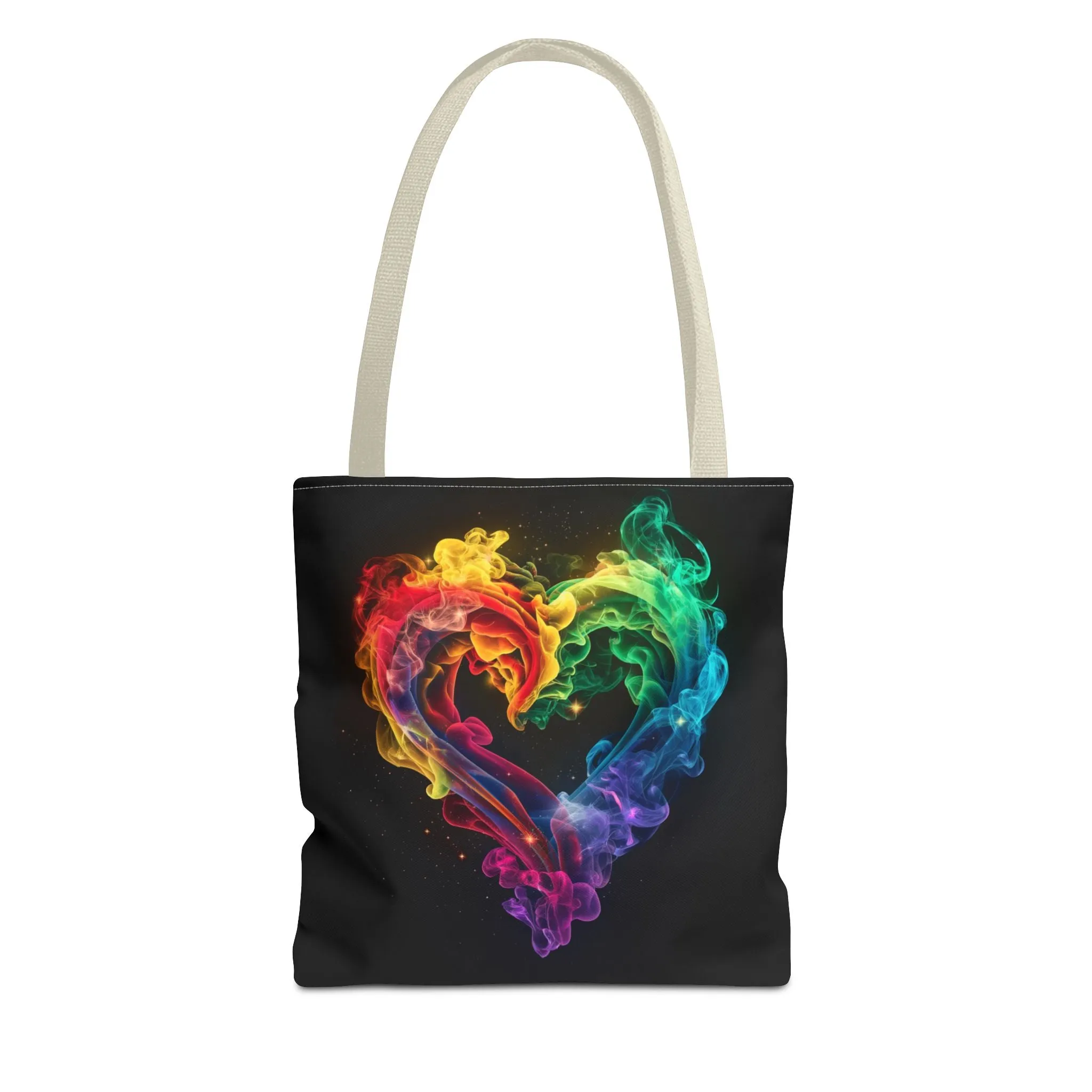 Colorful Smoke Heart Tote