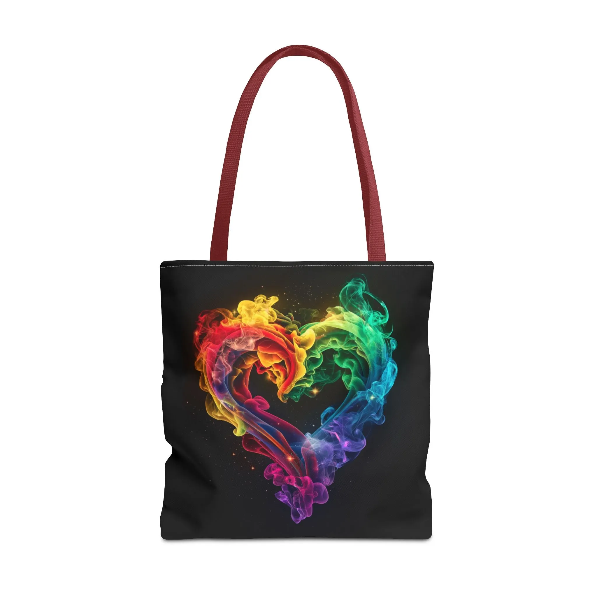Colorful Smoke Heart Tote