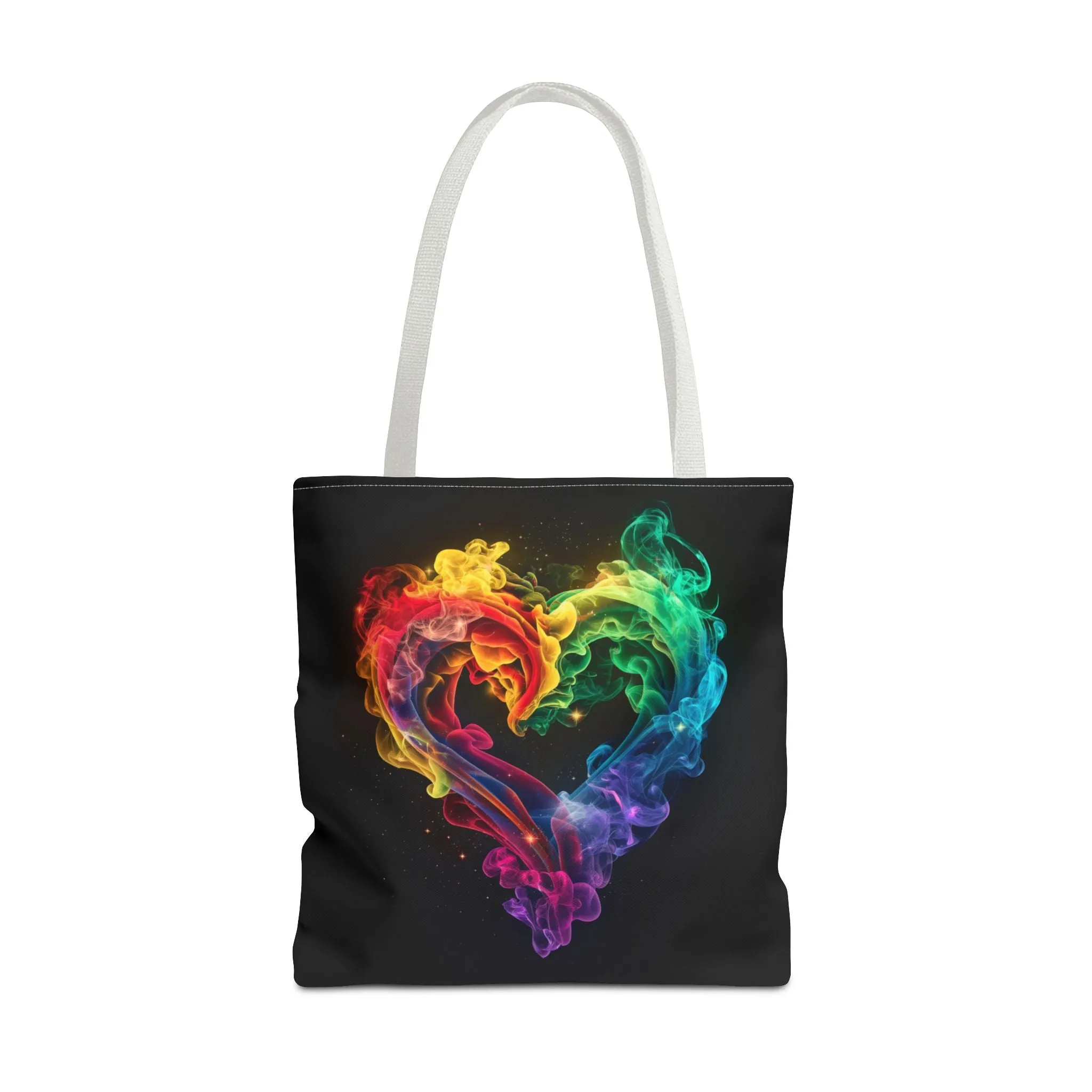 Colorful Smoke Heart Tote