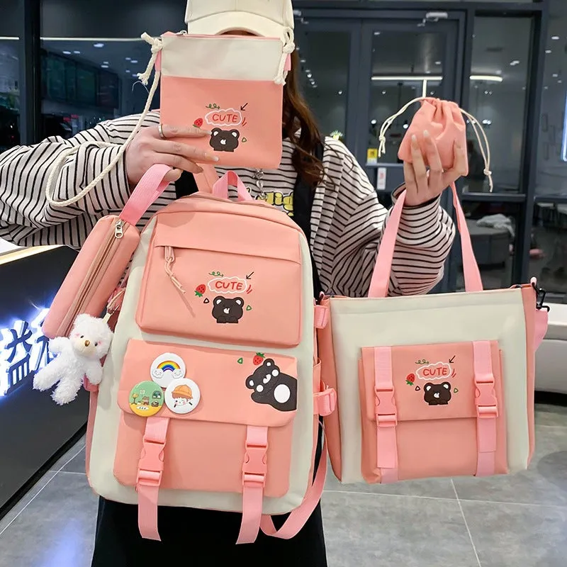Comfortable Campus Cute Primary Junior's Simple Backpacks