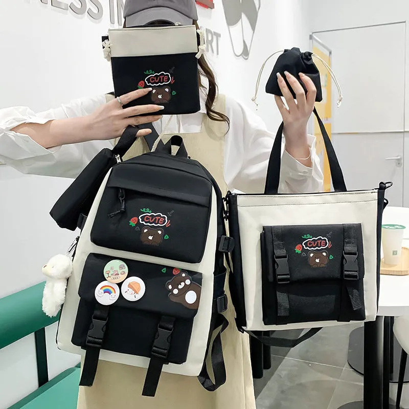 Comfortable Campus Cute Primary Junior's Simple Backpacks