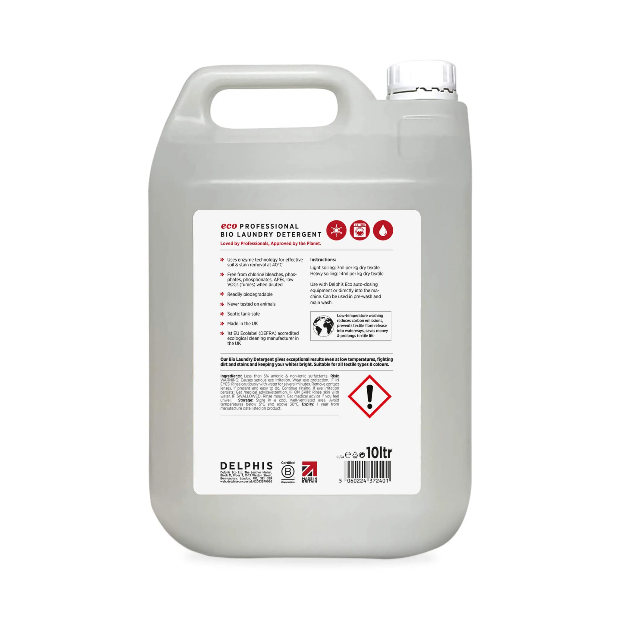 Commercial Bio Laundry Detergent 10L
