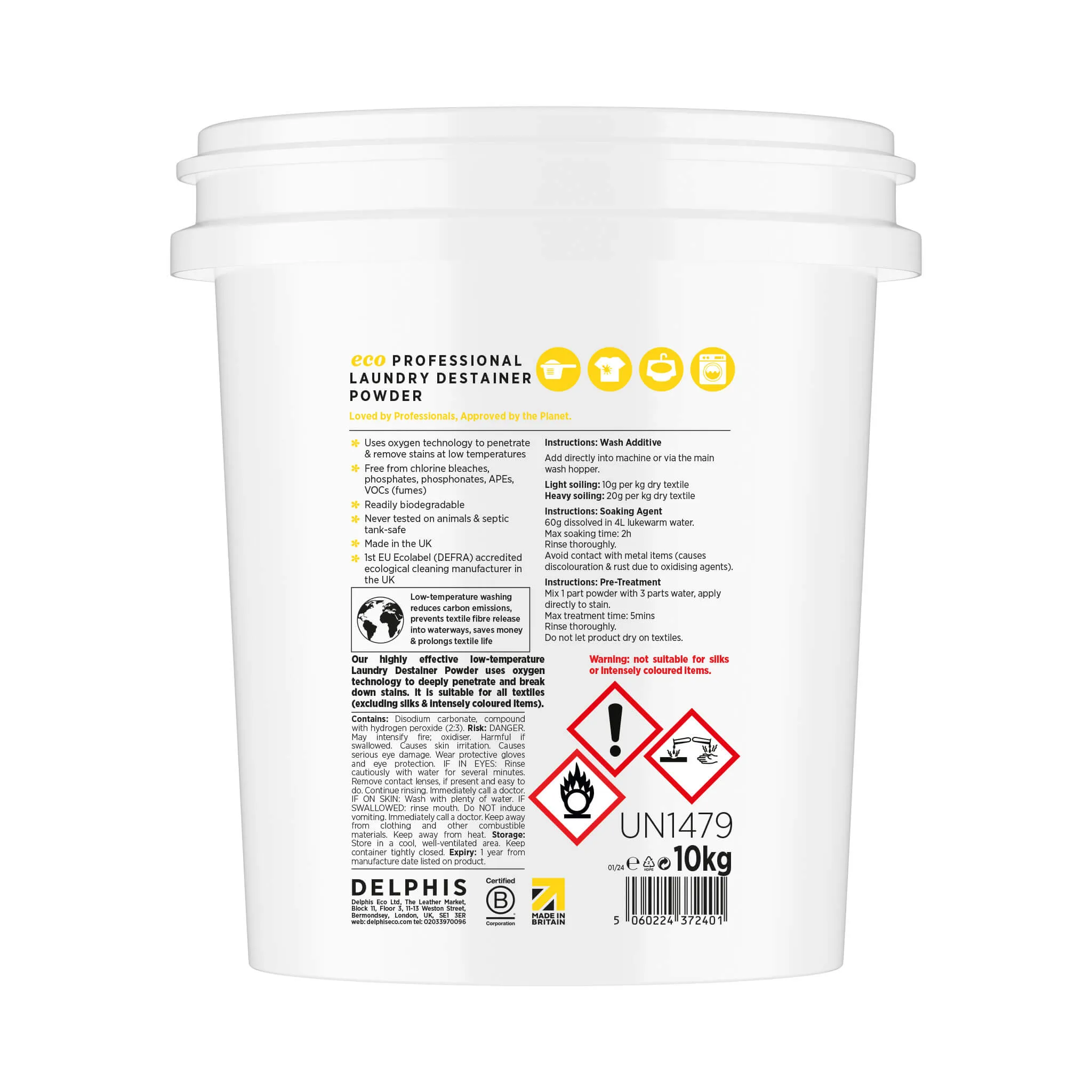 Commercial Laundry Destainer Powder 10KG