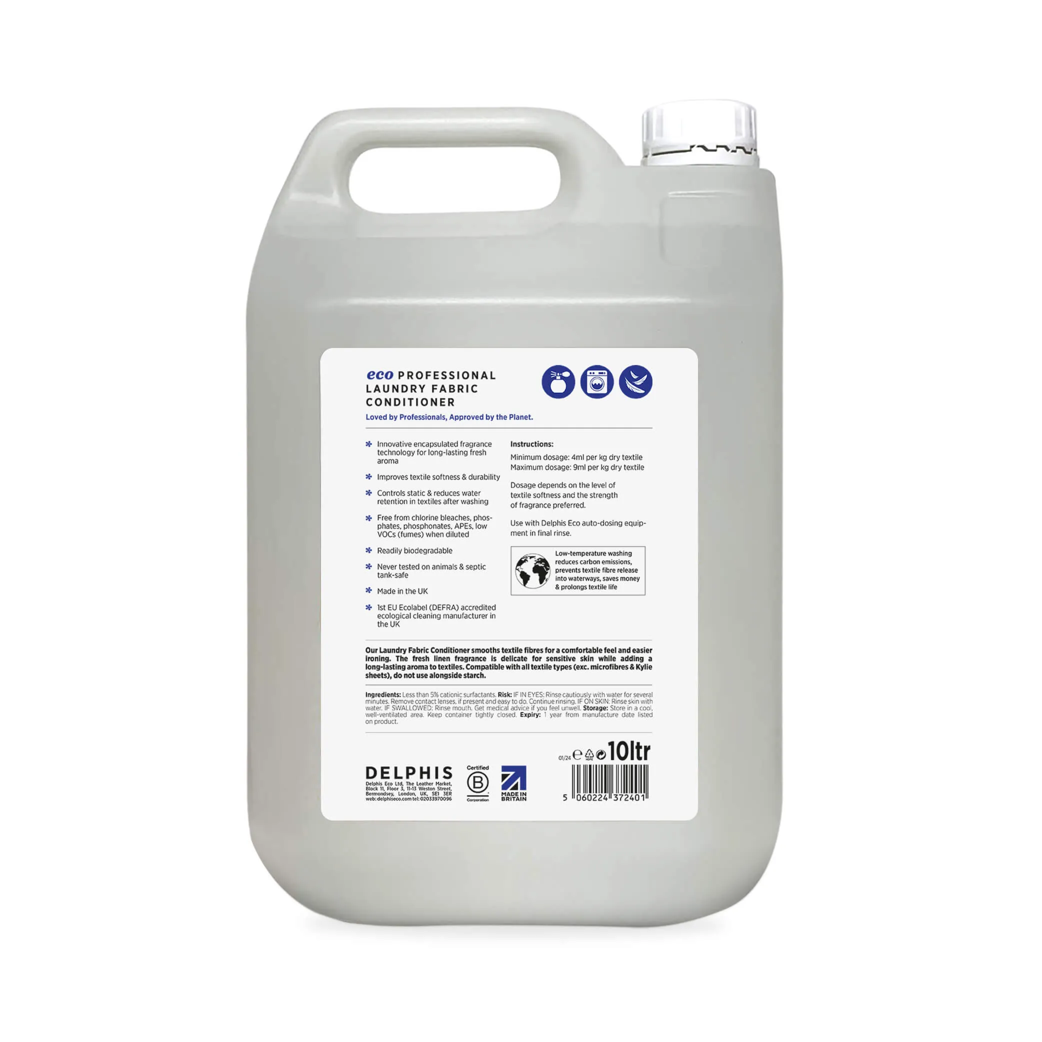Commercial Laundry Fabric Conditioner 10L