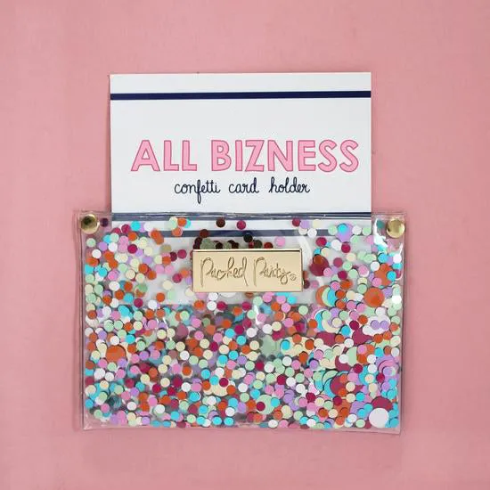 Confetti Business Card Holder