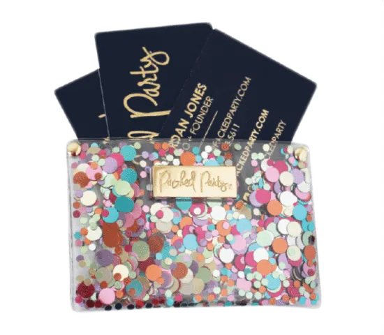 Confetti Business Card Holder