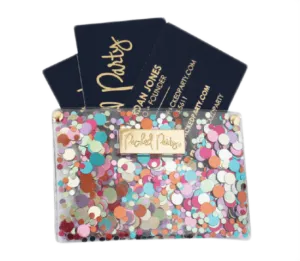 Confetti Business Card Holder