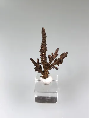 Copper, Lake Superior Copper District, Michigan, ex. Louis Lafayette Collection, Thumbnail 0.5 x 2.0 x 2.7  cm, $15. Online 12/17