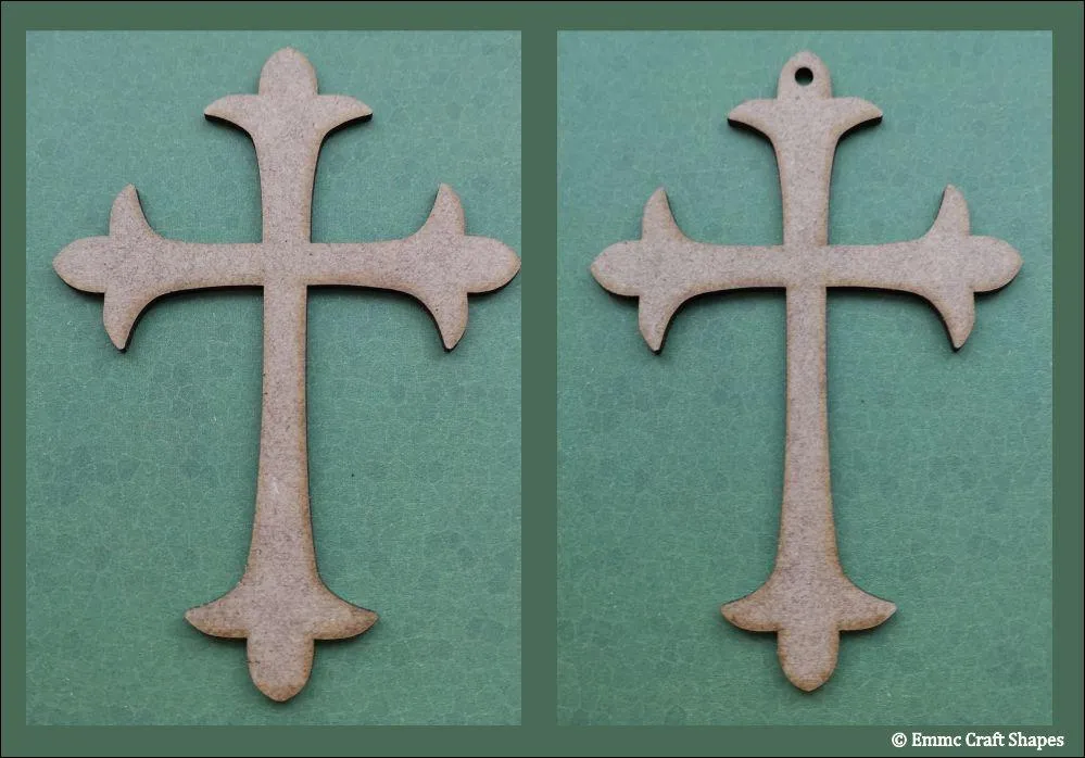 Cross shape (fancy) 2mm MDF