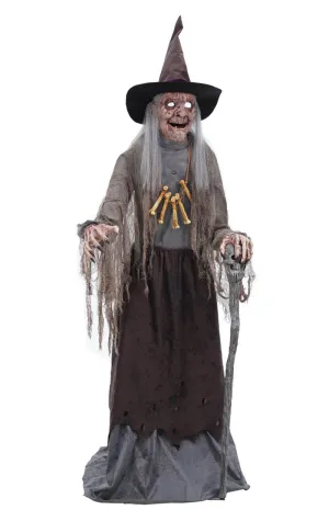 Crown Witch Animated Halloween Decoration