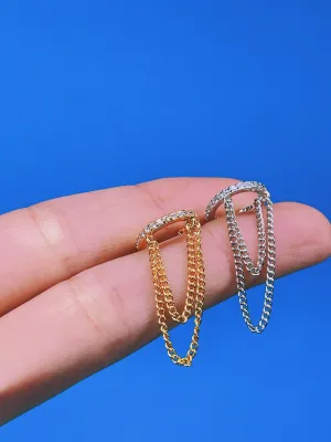 Crystal Studded Ear Cuff