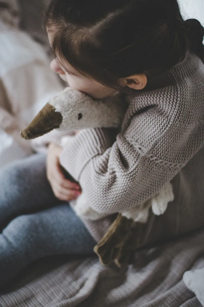 Cuddly Animal White Goose - Small