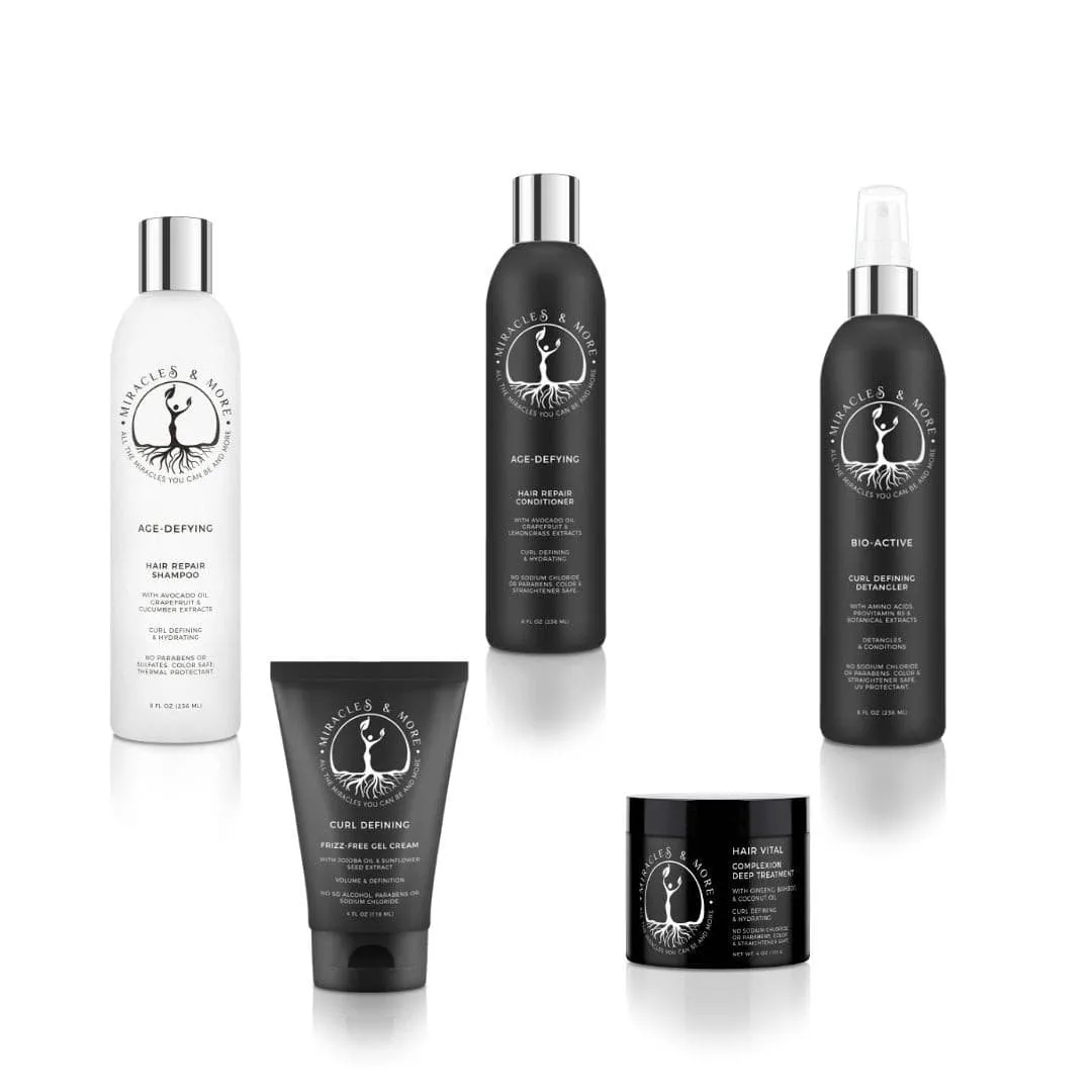 Curl Defining Hair Repair Bundle of 5