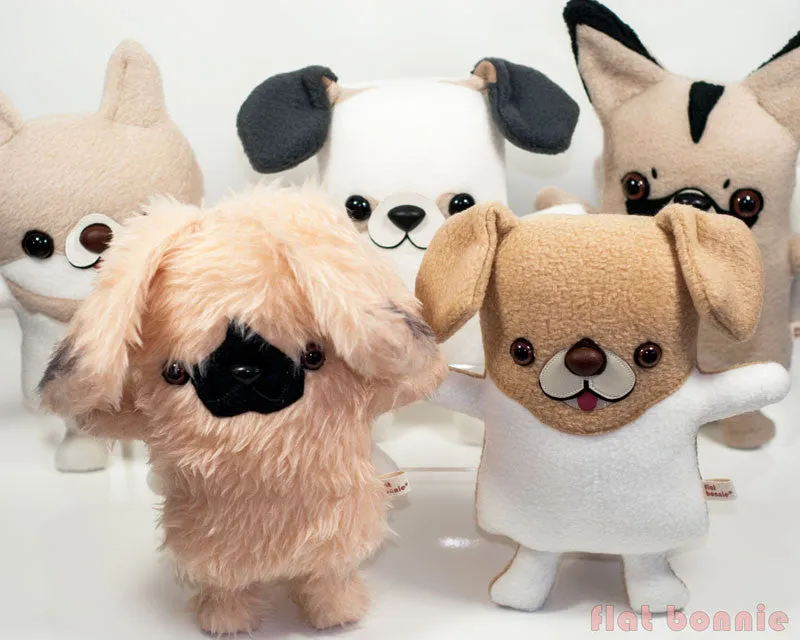 Custom Dog stuffed animal - Plush clone of your puppy - Multi-Color