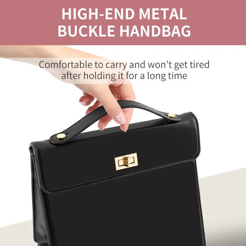 Custom logo 2024 new style class woman handbags mirrors with led lightsbusiness commuting bag large capacity travel cosmetic bag