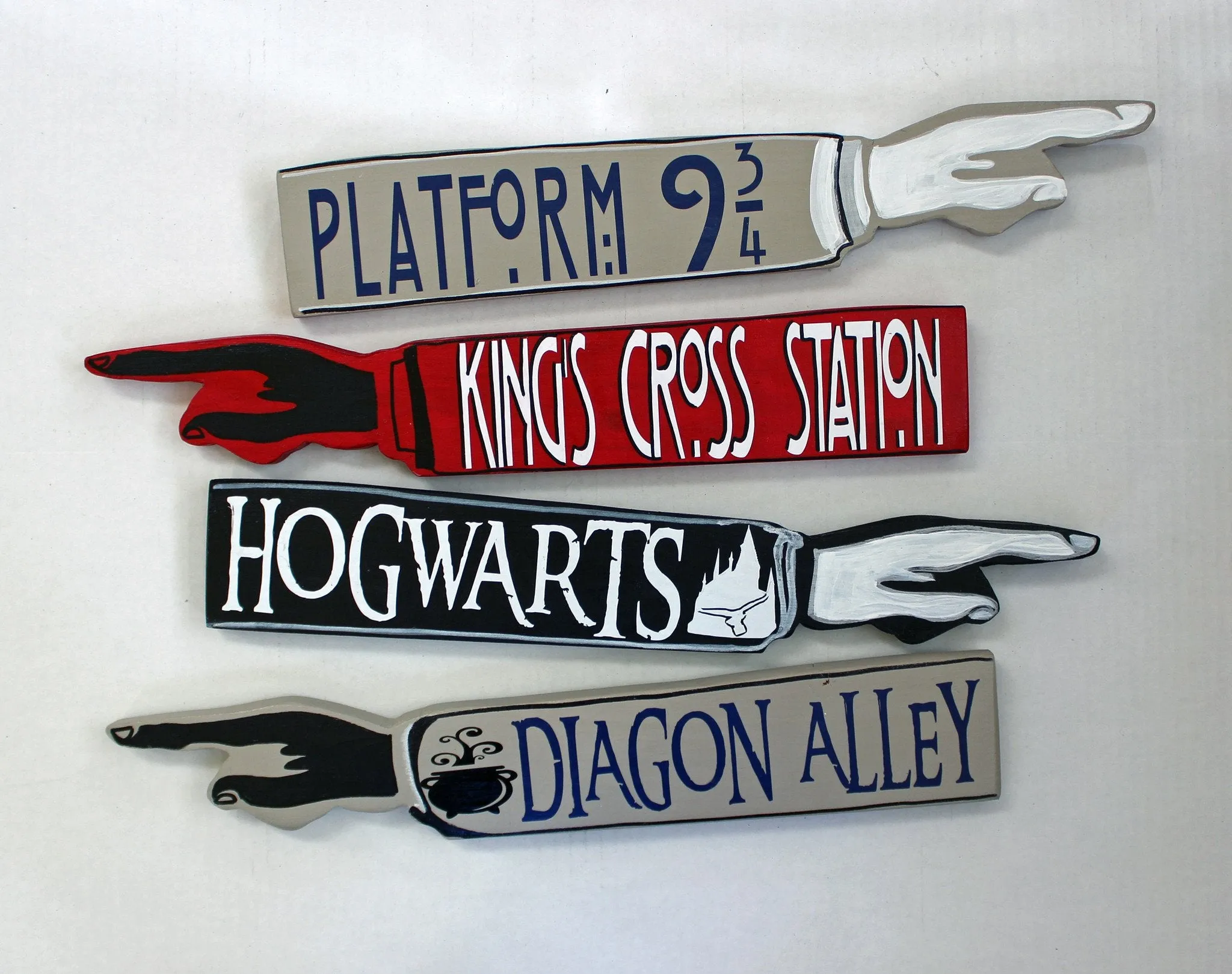 Custom Wooden Pointer Finger Sign