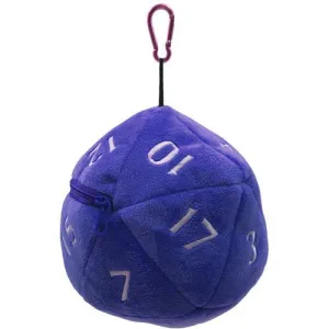 D20 Plush Dice Bag - Blue