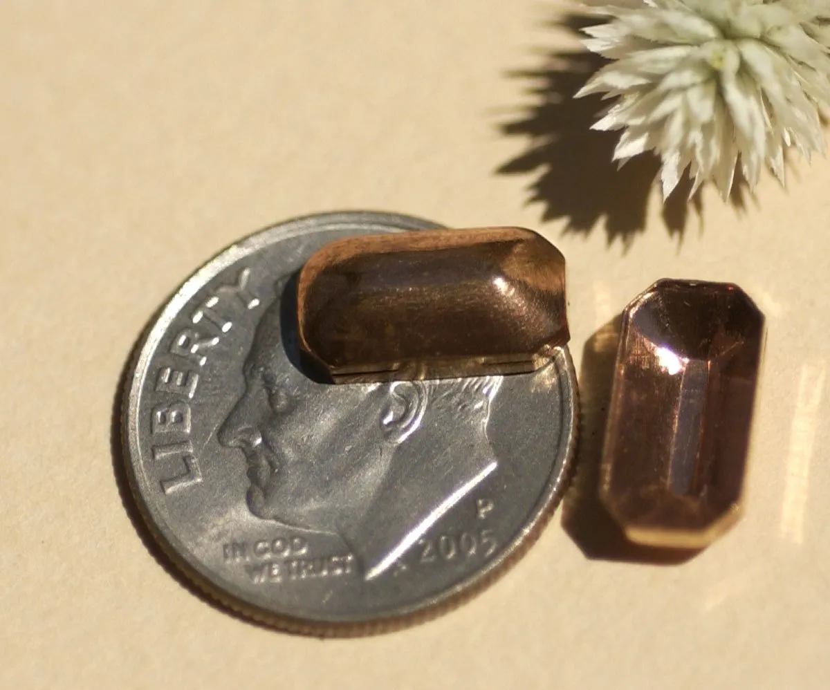 Dapped Pointy 3D Hollow Emerald Shape 10.5mm x 5.5mm Finding Jewelry Metalworking Finding Variety of Metals