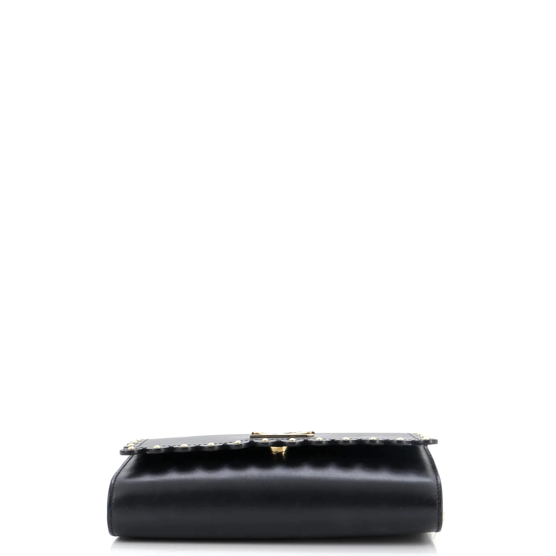 Designer Chain Louise Clutch Studded Leather MM