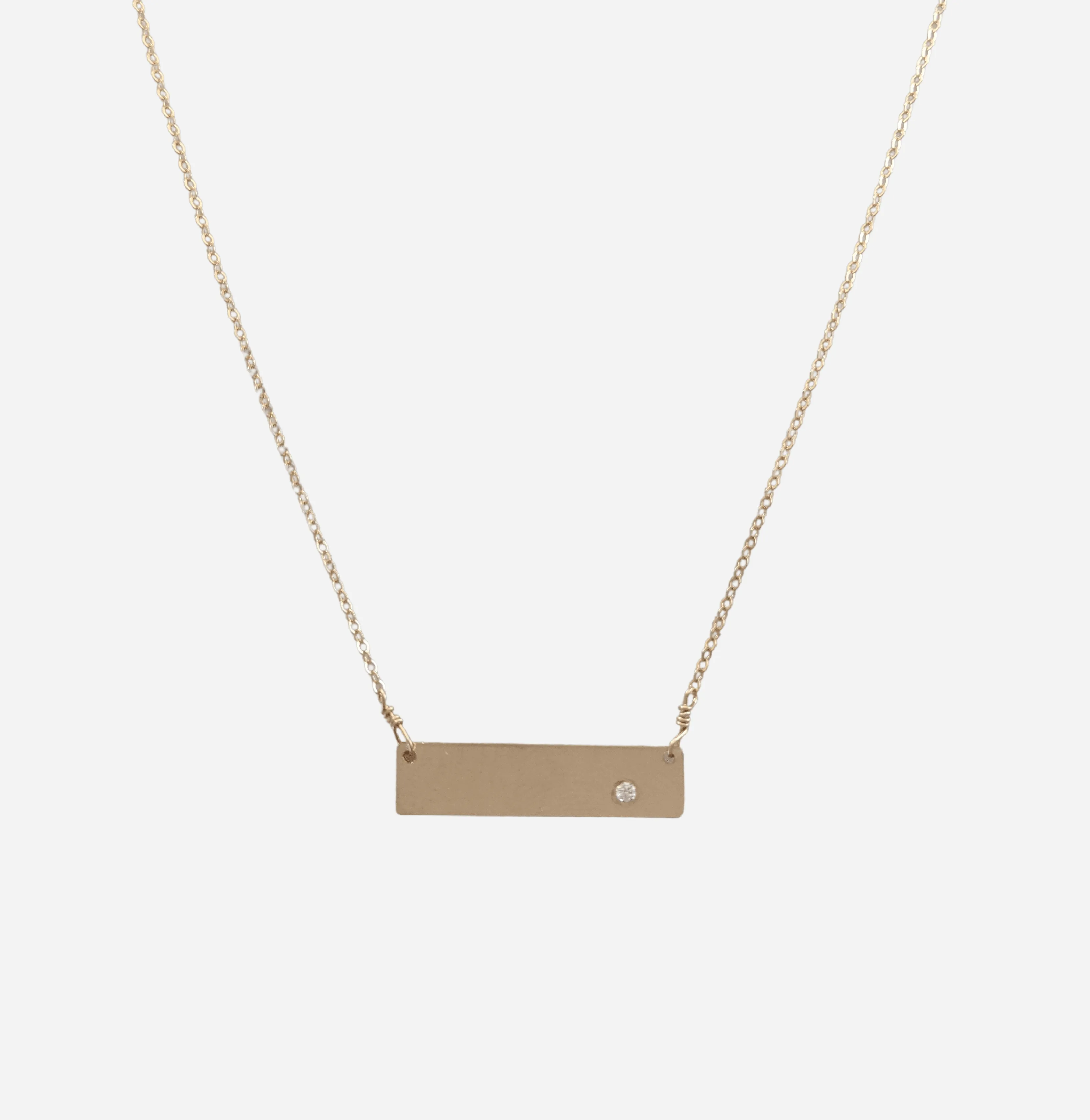 Diamond Clean Slate Necklace