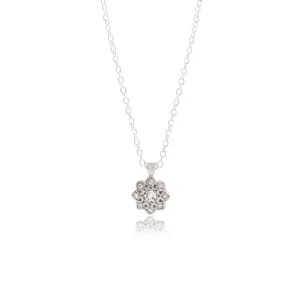 Diamond Moonflower Charm Pendant