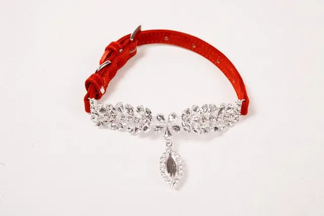 Diamond Rhinestone Crystal Dog Collar