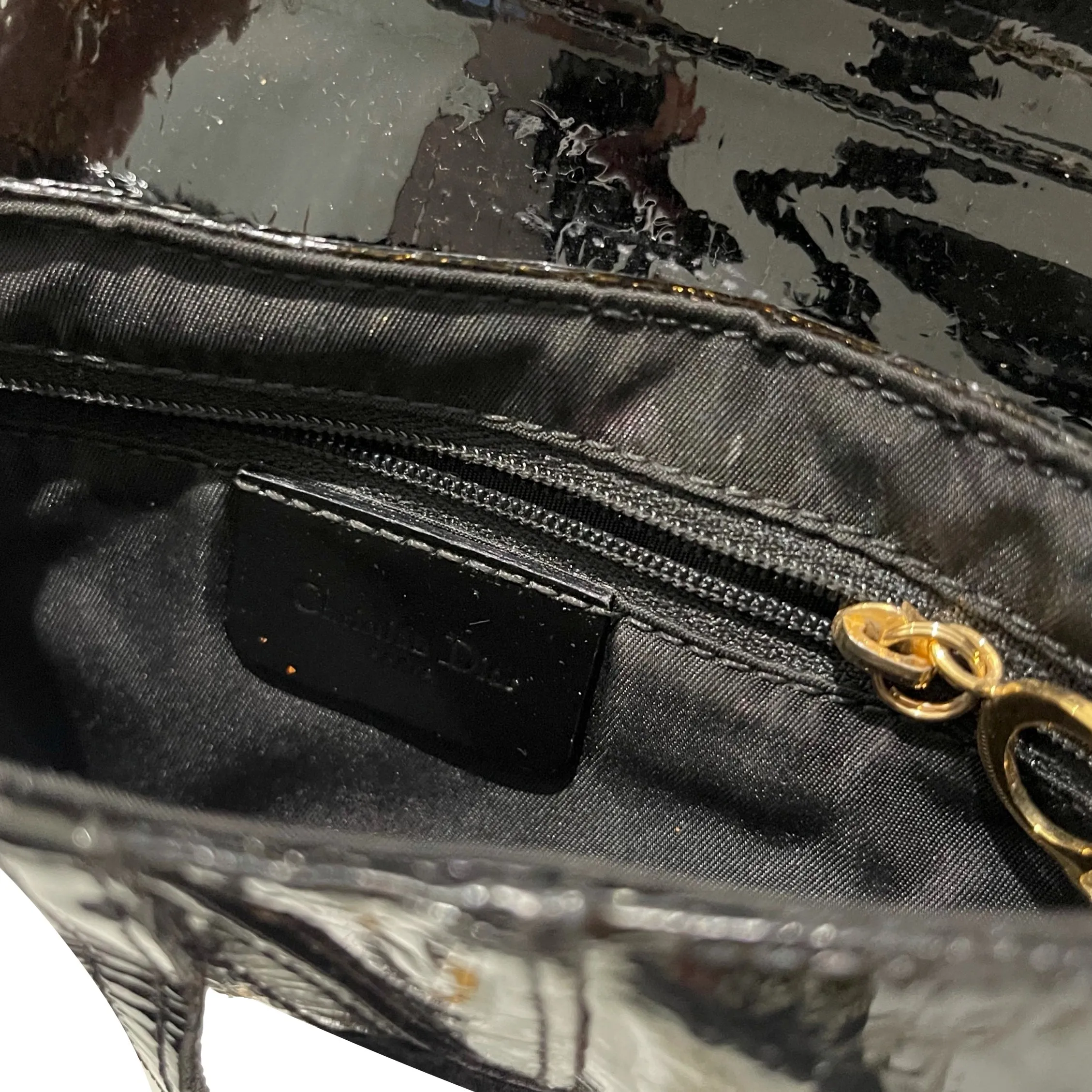 Dior Black Monogram Mini Saddle Bag