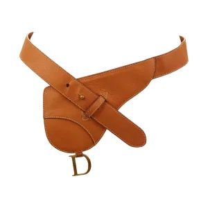 Dior Brown Logo Belt Pouch