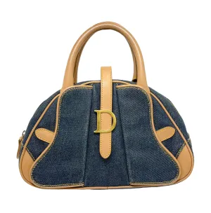 Dior Denim Mini Bowler Bag