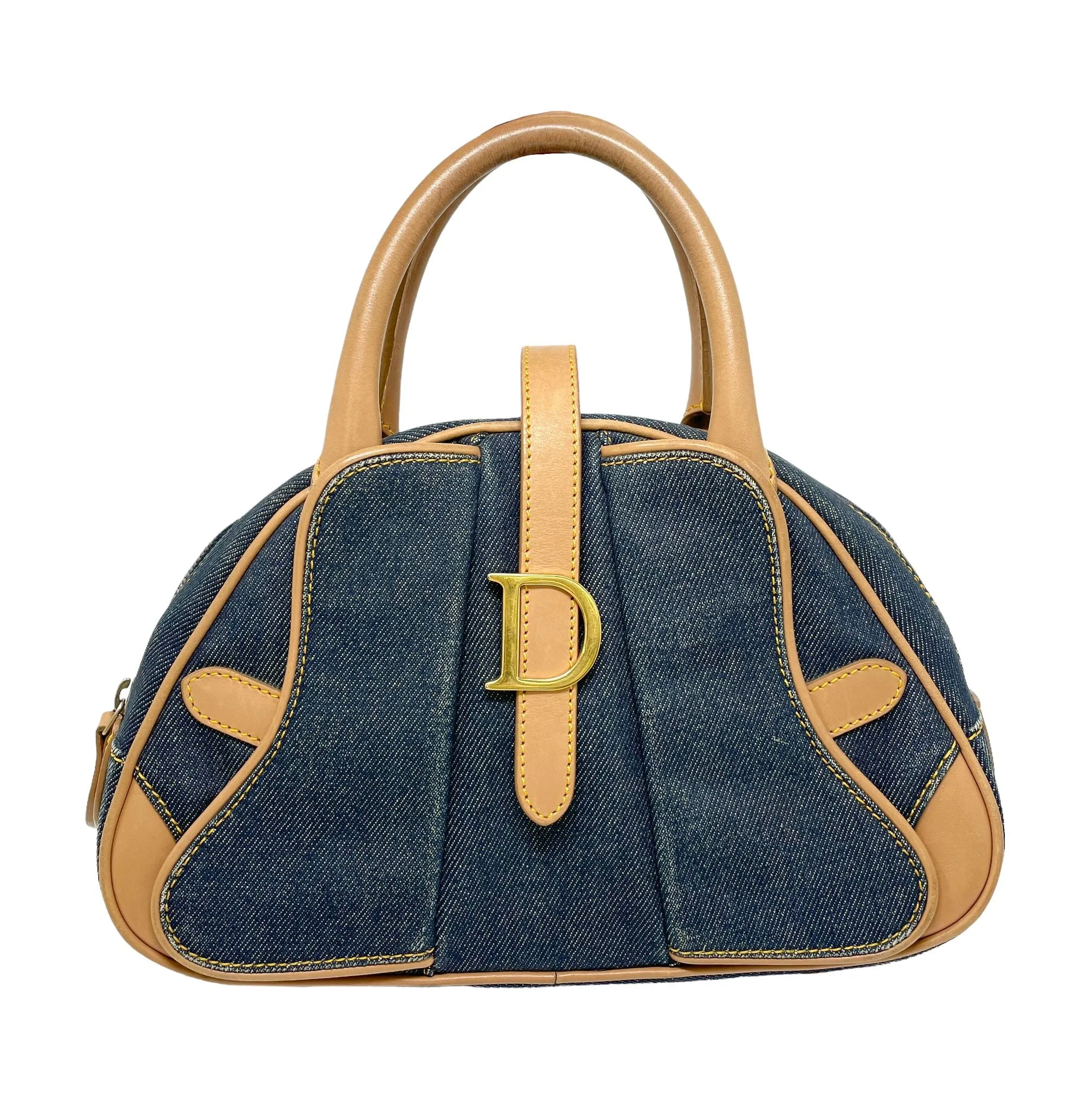 Dior Denim Mini Bowler Bag