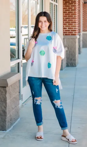 Disco Ball Cowgirl Tee