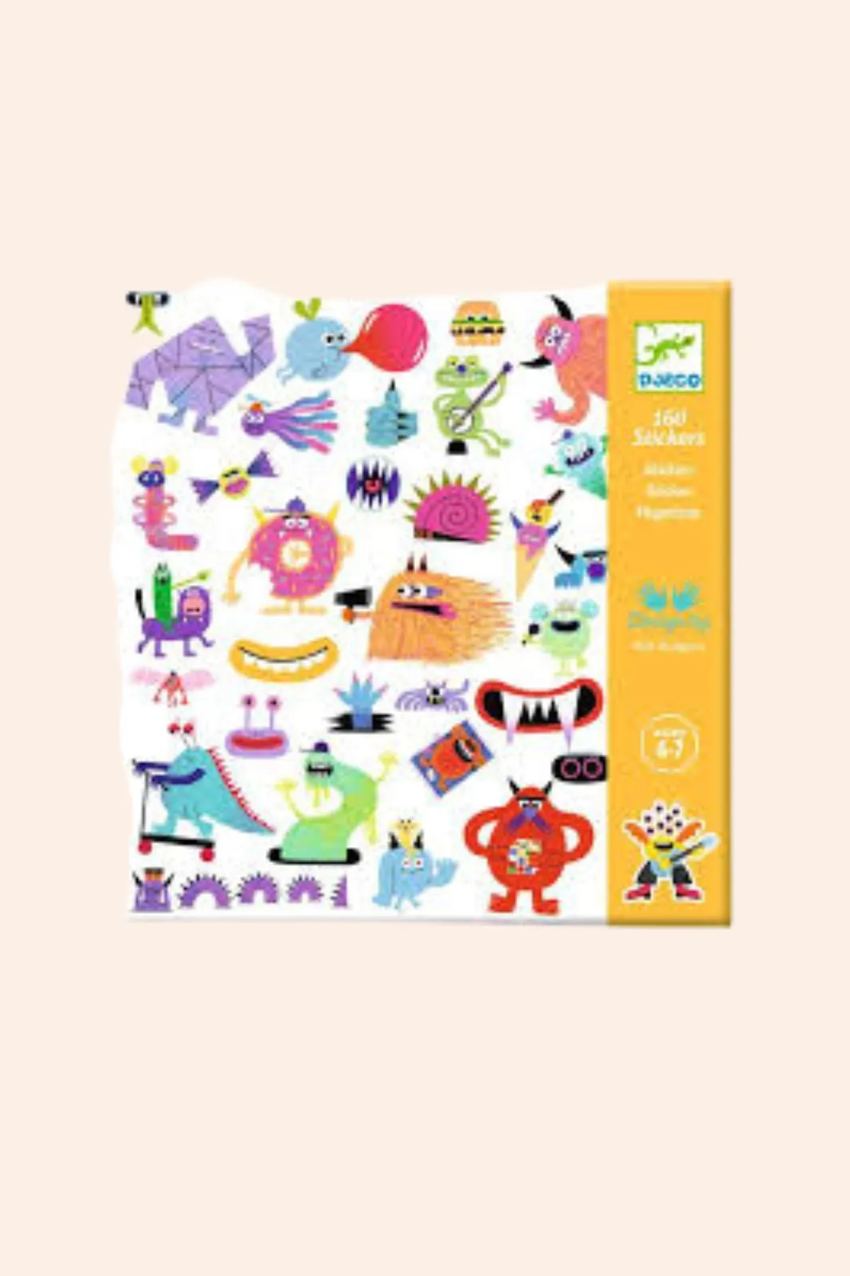 Djeco - Monster-160 Stickers