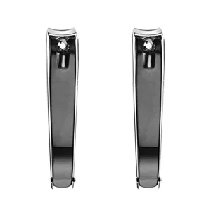DNHCLL Nail Clippers Set(2PCS),Black Large Professional Stainless Steel Sharp Nails and Toenail Knife, With Sharp And Sturdy Blade for Men and Women