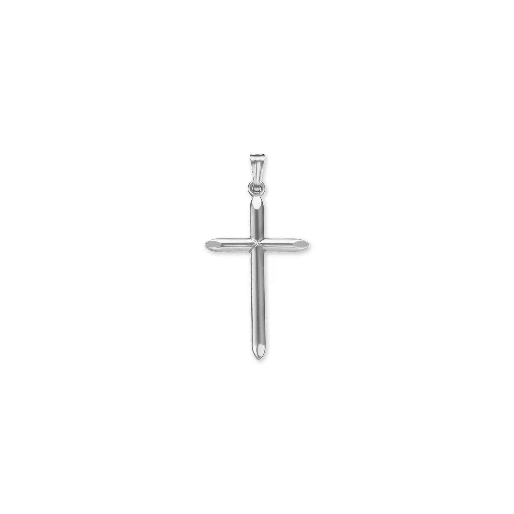 Domed Pointy Cross Pendant (14K)