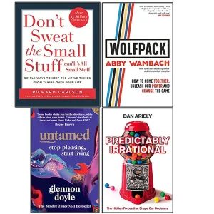 Don't Sweat ,WOLFPACK,Untamed,Predictably Irrational 4 Books Collection Set