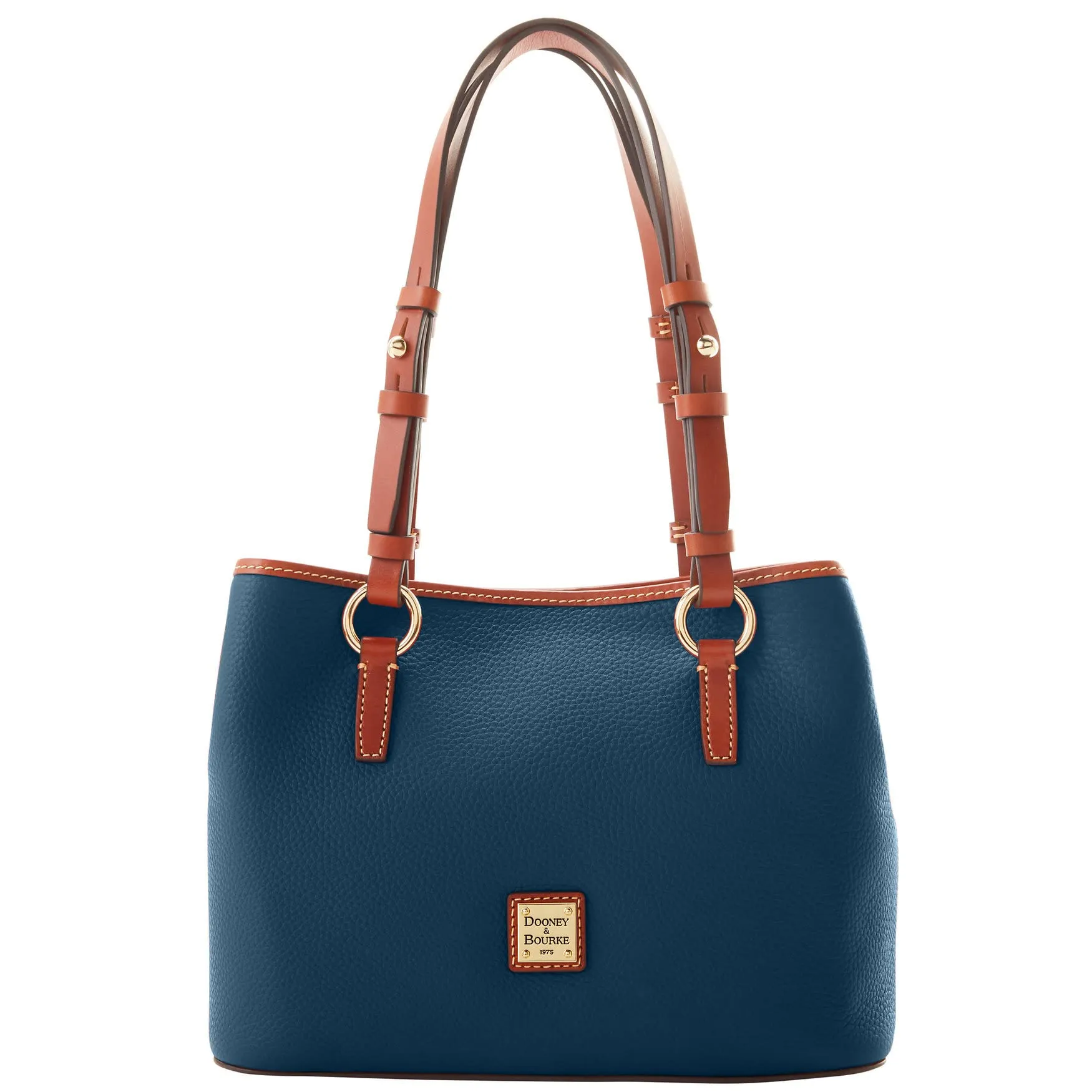 Dooney & Bourke Handbags and Accessories, Pebble Grain Leather Briana Small Shoulder Bag with Wristlet Pouch - Blue