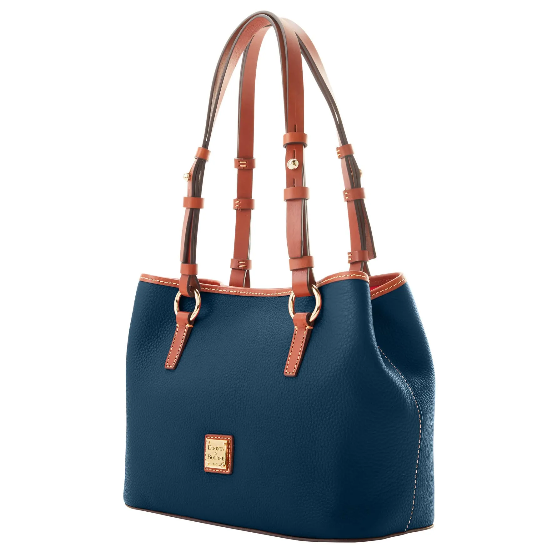Dooney & Bourke Handbags and Accessories, Pebble Grain Leather Briana Small Shoulder Bag with Wristlet Pouch - Blue