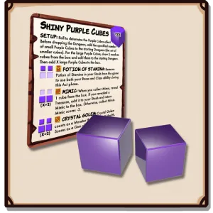 Dungeon Drop Expansion: Shiny Purple Cubes [ Pre-order ]