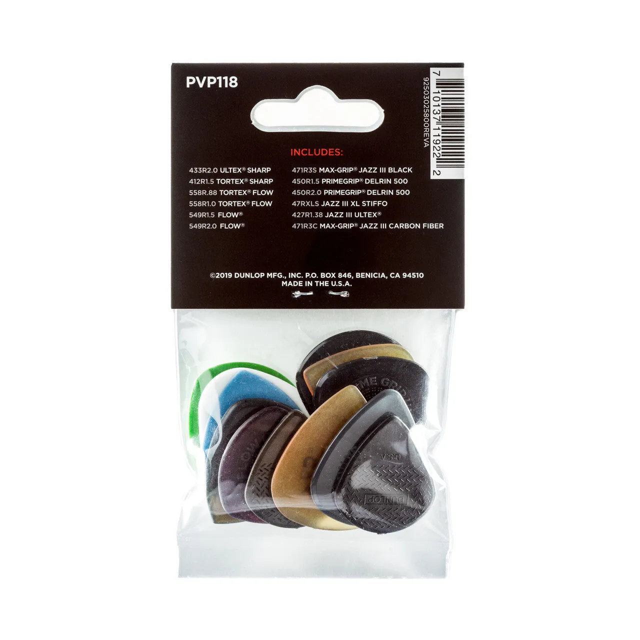 Dunlop PVP118 Pick Variety Pack - Shred