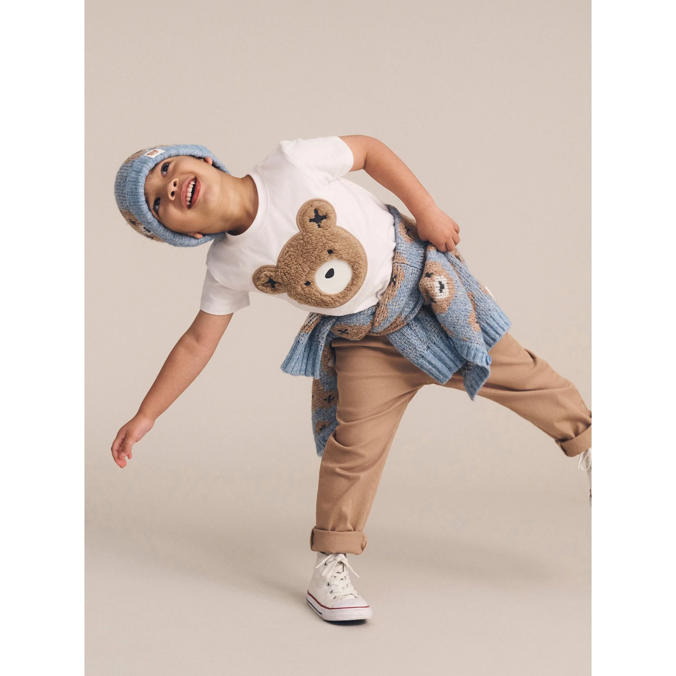 Dusk Blue Huxbear Knit Beanie