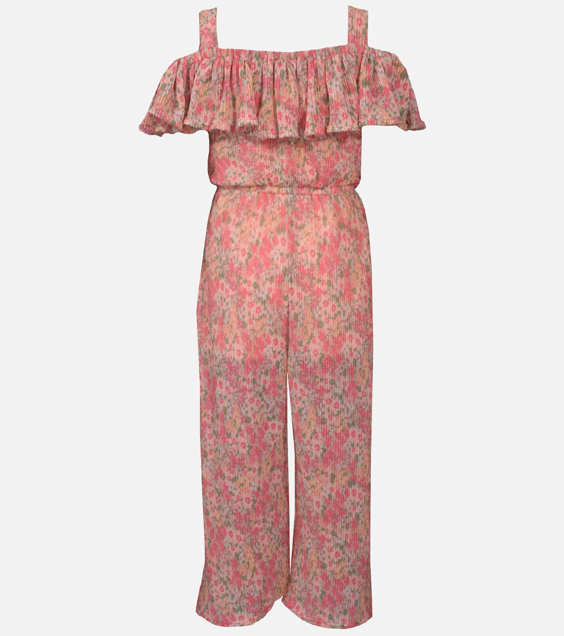 Eliza Pleated Floral Jumpsuit