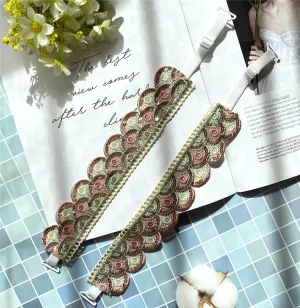 Embroidery Sequin Cloud Bra Strap