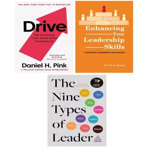 Enhancing Your Leadership Skills,Nine Types of Leader, Drive Daniel 3 Books Set
